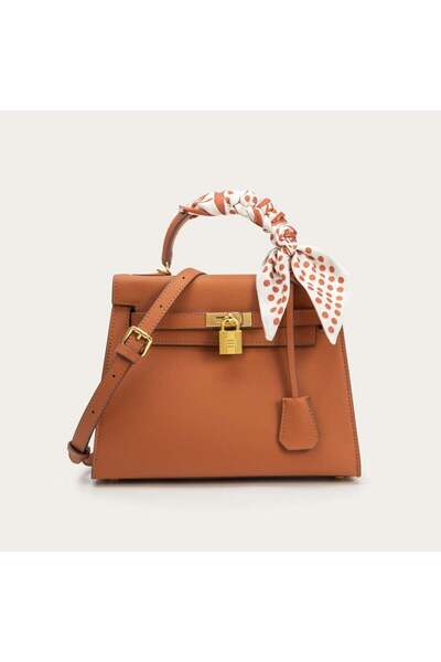 Generic شنطة نسائية بحجم متوسط - بني