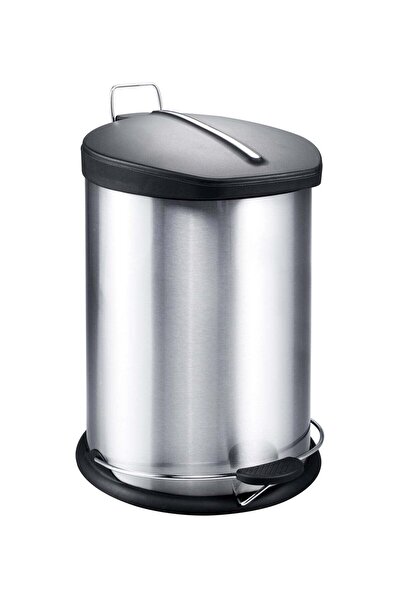HOME MAKER 12L Stainless Steel Step Bin – Soft-Close Lid, Fingerprint-Resistant, Hands-Free Pedal