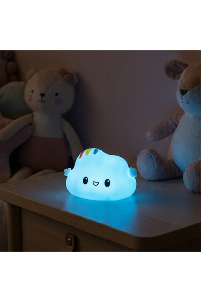 ORBUS Silikon Bulut Gece Lambası – Dokunmatik, 7 Renk Değiştirilebilir, Yumuşak Silikon, AAA Pilli