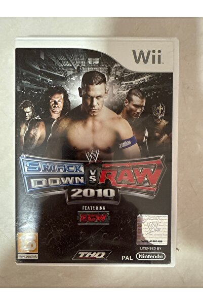 THQ nintendo wii smackdown vs raw 2010 wwe 2010 orjinal oyun