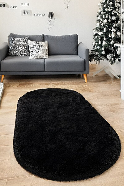 Lexa Gri Kesme Yolluk Kaymaz Dot Taban Yıkanabilir Peluş Halı Yumuşak Kalın S...