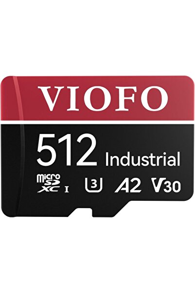 Viofo 512GB Industrial Grade microSD Card, U3 A2 V30 High Speed Memory Card with Adapter, Support Ul