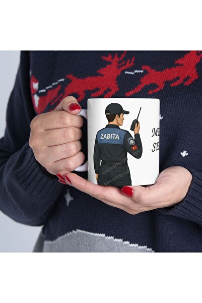 sıradışıhediyem Zabıta Mug Cup Zabıta Gift for a Friend Gift for a Friend