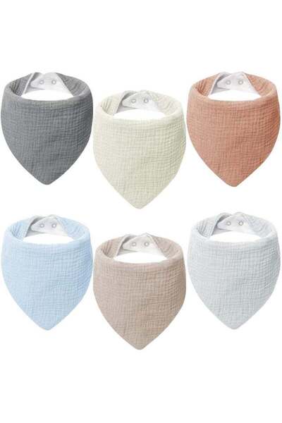 Gonice Baby Bibs Bandana Bibs for Boys and Girls (6 Pieces)