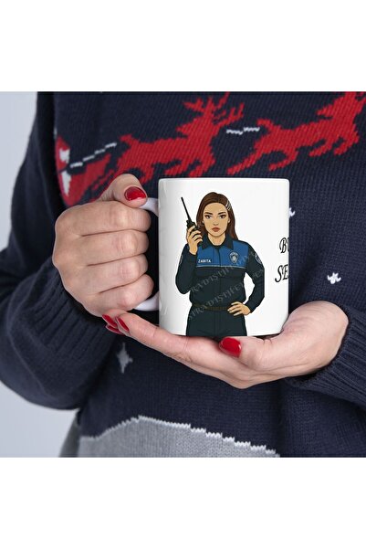 sıradışıhediyem Zabıta Mug Cup Zabıta Gift for a Friend Gift for a Friend