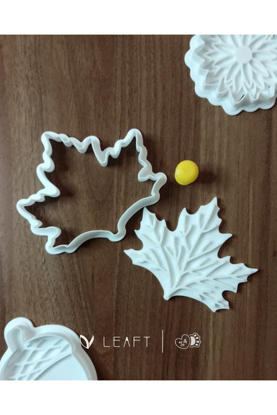 Leaft Design مجموعة قوالب الكوكيز ذات التصميم الخاص من Autumn Concept - طباعة...