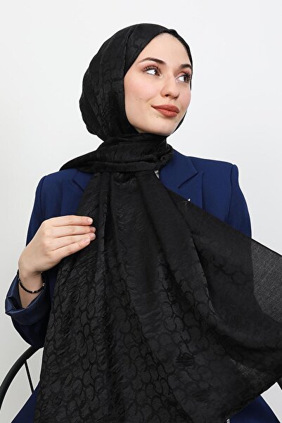 GİYZAMİLA Halka Aerobin Shawl Black