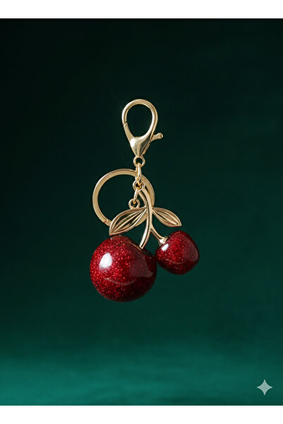 burjalmodah ميدالية وتعليقة كرز لامعة بتفاصيل ذهبية فاخرة