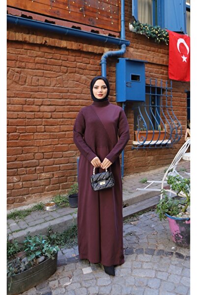 NİSUM MODA Two Yarn Knitwear Dress