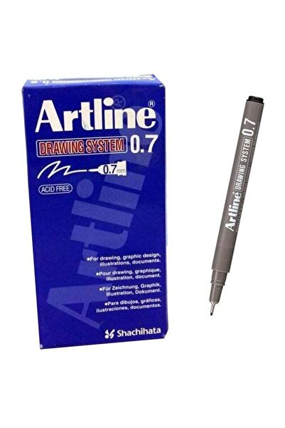 artline أقلام نظام الرسم المكونة من 12 قطعة، لون أسود EK-237BK