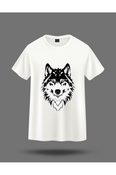 karaoğlu تي شيرت بلاك وولف مطبوع