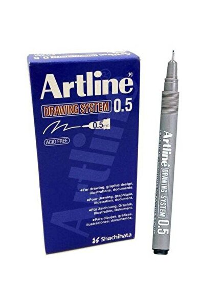 artline 12-Piece Drawing System Pen Black EK-235BK