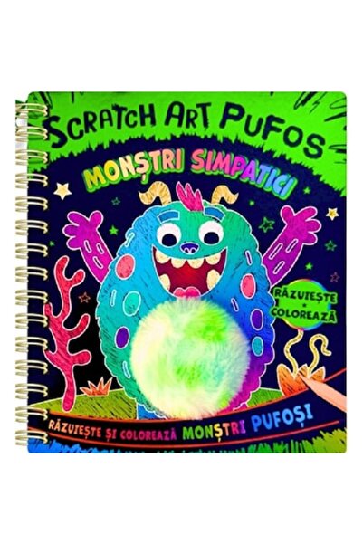 Flamingo GD Monștri drăguți. Artă răzuibilă. Pufos - Flamingo