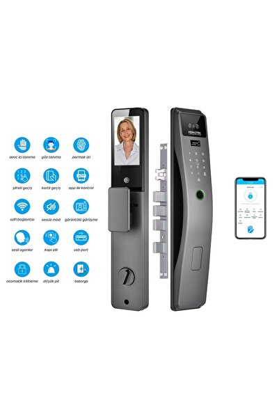 PERKOTEK VL-25 Avuç İçi Damar Yüz ve Parmak izli Kapı Açma Kilidi