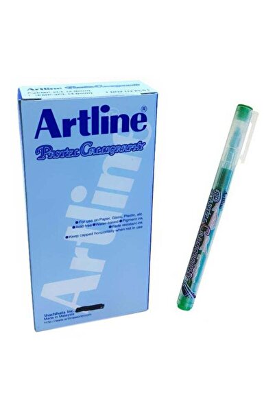artline 12-Piece Pastel Calligraphy Pen Green/White EMP-3CLGR