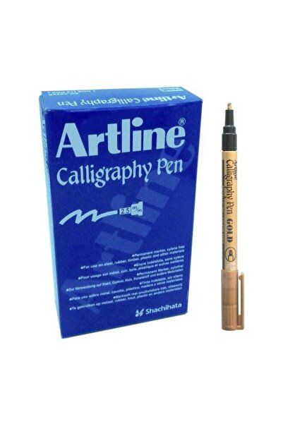 artline مجموعة أقلام خطية ذهبية مكونة من 12 قطعة EK-993G