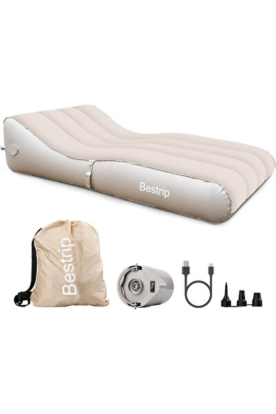 Mafiti مرتبة هوائية قابلة للنفخ بحجم مفرد مع مضخة مدمجة قابلة لإعادة الشحن