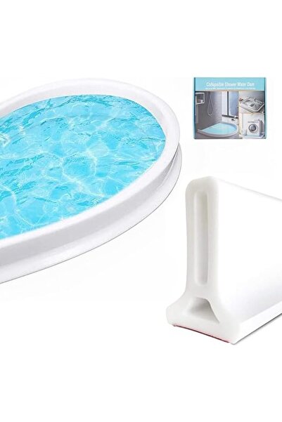 Arabest 2Pcs 1M Shower Threshold Water Barrier with Silicone Glue-Self Adhesive Guard-Wet and Dry Separation