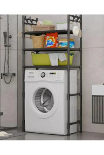 OEM 3-Tier Washing Machine or Toilet Organizer Shelf, Durable Metal Structure