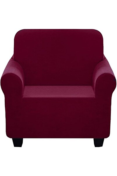 Margoun أغطية سميكة للأرائك الركنية، غطاء قابل للتمدد، واقي للأثاث (90 × 140 سم، عنابي)