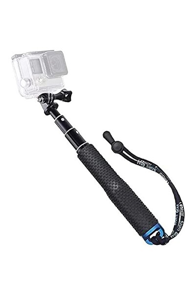 Generic عصا سيلفي 19 بوصة مقاومة للماء بمقبض يدوي قابل للتعديل أحادي القوائم لكاميرا GoPro Hero 9 8 7 6 5 4 3+ 3 2 1 جلسة