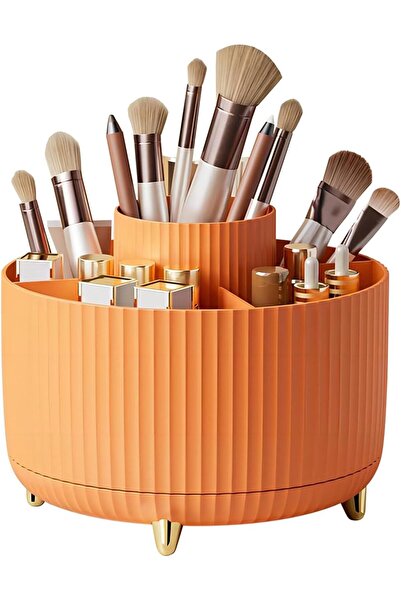 Saharaz 5-Slot Rotating Desk Organizer, 360-Degree Spinning Storage Holder fo...