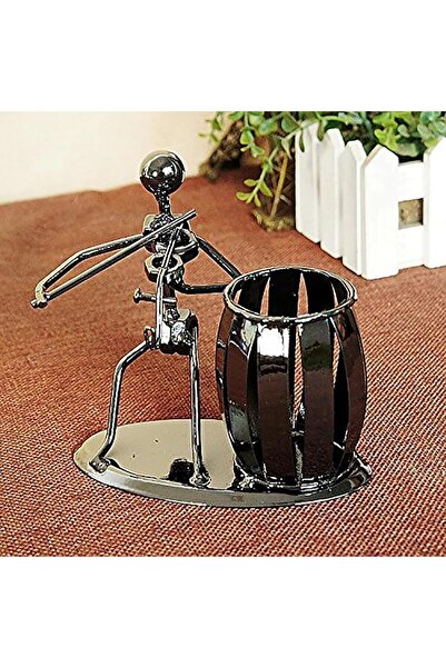 Arabest Metal Pencil Holder, Vintage musician, Decorative Violin Theme