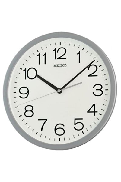 Seiko Qxa847N Grey Color Plastic Case Quartz Movement Wall Clock