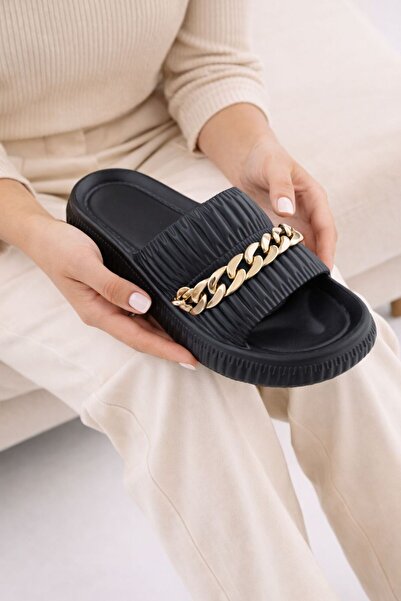 Babetty Women's Chain-Adorned Stylish, Comfortable, Casual Slippers Flexible Anatomical Structure Useful