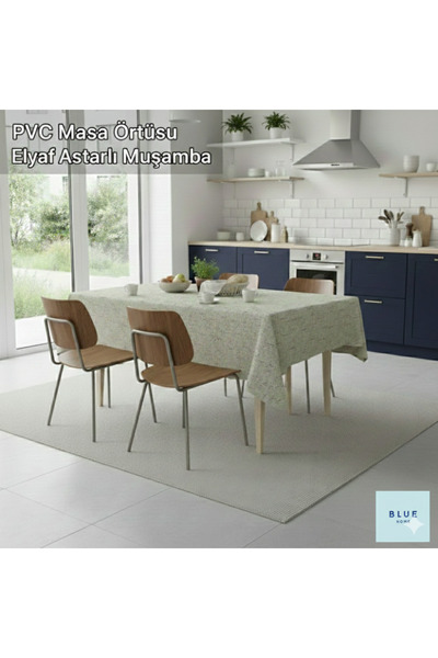 Blue Home Stolnjak Vlakna Postavljeno PVC Protivklizno Otporno na fleke Kuhin...