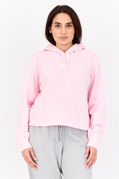 Champion Women Regular Fit Long Sleeve Outdoor Hoodie, Pink