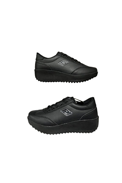 PARLEY Zippered Heeled Sneakers Black