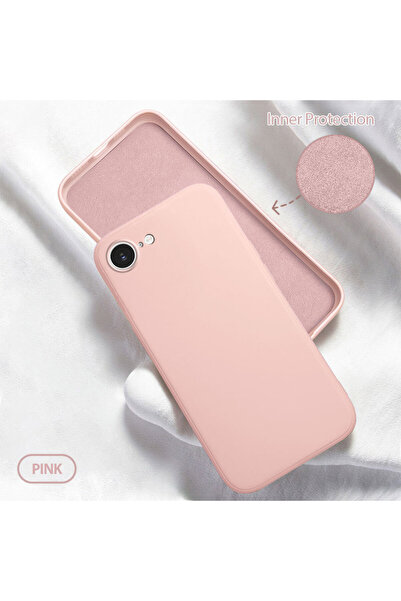 Hontinga iPhone 17e Uyumlu Içi Kadifeli Kamera Korumalı Yumuşak Silikon Telef...