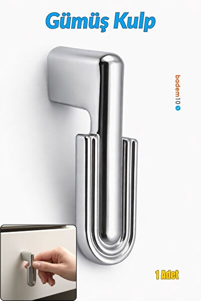 Badem10 Yıldız Krom Gümüş Metal Kulp Tek Vidalı Düğme Mobilya Dolap Çekmece D...