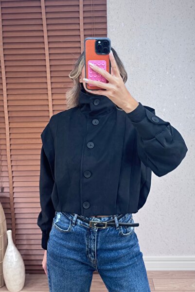 Mucios Belushe Dik Yaka Apoletli Ceket