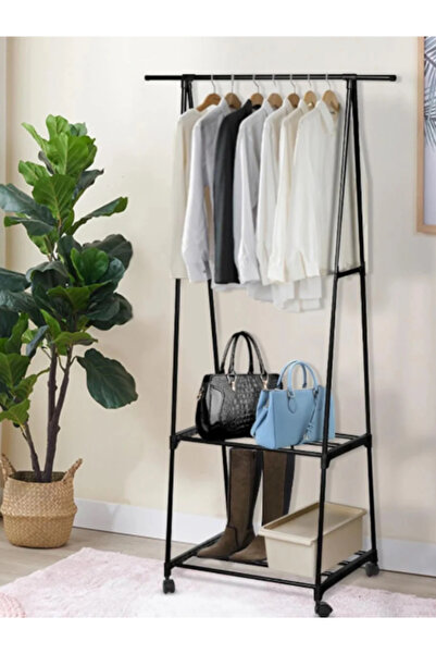 OEM Suport in Forma de Triunghi pentru Haine si Umerase cu 2 Rafturi Inferioa...