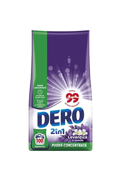 Dero 2in1 Lavender and Jasmine Automatic Laundry Detergent, 7.5 kg, 100 washes