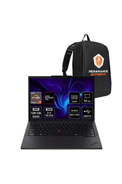 LENOVO ThinkPad P14S G5 R7-8840HS 128GB 4TB+4TB SSD Radeon 780M 14" WUXGA FDO...