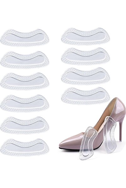 Arabest مشبك كعب شفاف، وسادة كعب جل شفافة، ملصقات كعب ناعمة مضادة للاحتكاك وا...