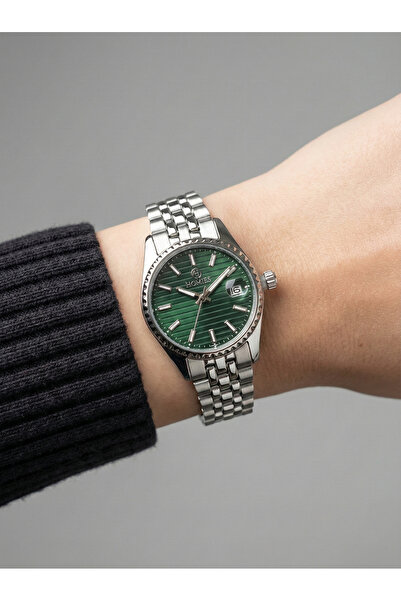 Homies Women's Silver Color Watch Green Dial/Special Day Gift