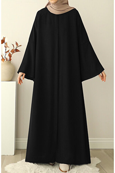 suhneva Fulya Abaya Ferace - Siyah