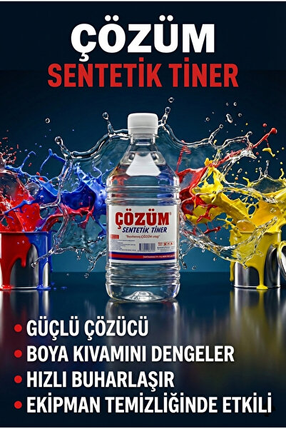 Çözüm Sentetik Tiner 500 ml – Yağlı Boya , Temizleyici