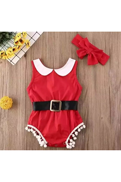 Tarz Kidss Girl's Pom-Pom Jumpsuit and Bandana