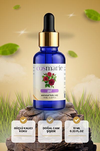 Cosmarie Gül Esansiyel Uçucu Koku Yağı Difüzör Esansı Buhurdanlık Yağı Aromat...