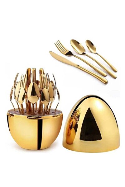 generalbuiltin طقم عشاء بيوتي، طقم ملاعق، طقم سكاكين وشوك، طقم ملاعق، طقم أدوات مائدة، حامل ملاعق، طقم أدوات مائدة فضية مكون من 24 قطعة