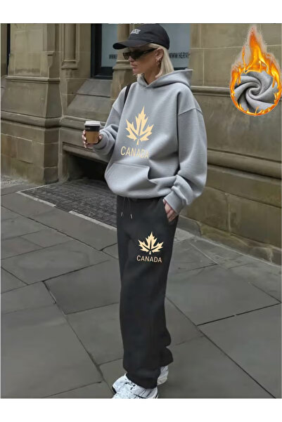 Flaubert -Women's Printed Gf Oversized Sweater -Sweatpants 2-Piece Set