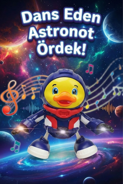 craftivio Dans Eden Astronot Ördek Işıklı Müzikli Hareketli Eğitici Bebek ve ...