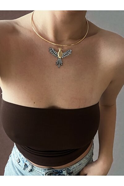 Hoop jewelery Stone Phoenix Choker