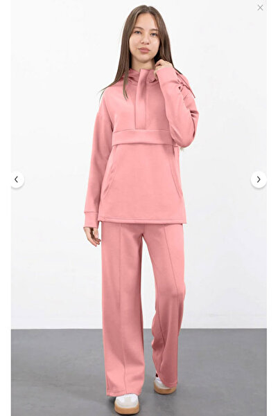 Asortik Kids طقم تونيك مكون من قطعتين للفتيات بغطاء رأس - AÜT-2039-320