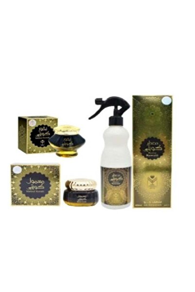 Almas Perfume Kuwaiti Maamoul 60g, Kuwaiti Incense 40g, Kuwaiti Air Freshener 480ml